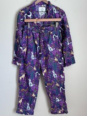 Printfresh Must Love Dogs Pajama Set Long Sleeve Pants Sz Small